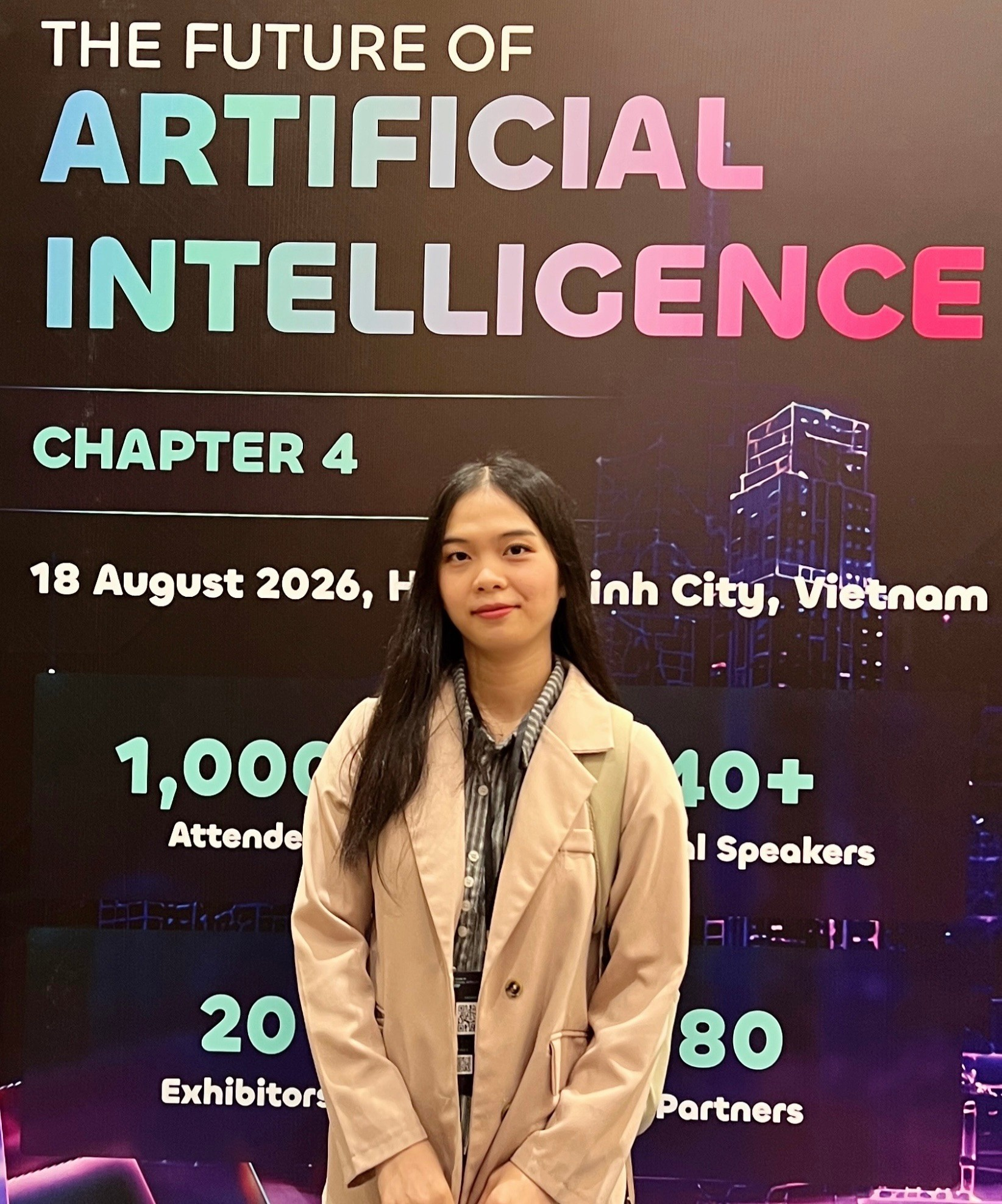 Phan Hoai Thu at The Future of Artificial Intelligence event
